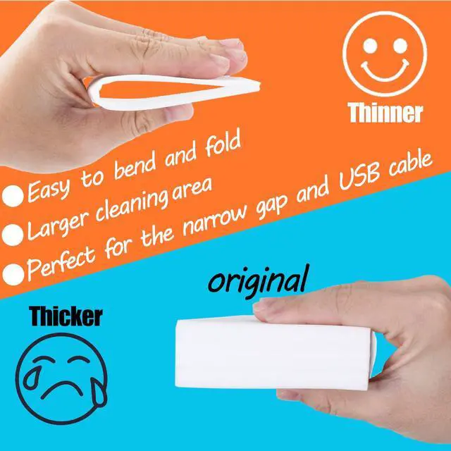 Alt view image 2 of 6 - 50 Pack Magic Sponge Eraser Sheets | Thin Nano Pads | Multi-Surface