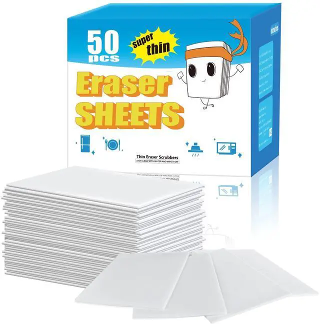 Main image of 50 Pack Magic Sponge Eraser Sheets | Thin Nano Pads | Multi-Surface