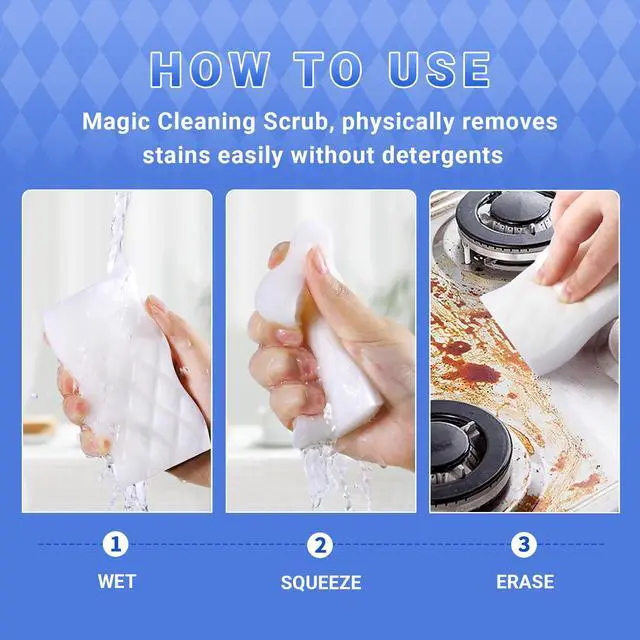 Alt view image 4 of 6 - Magic Sponge Erasers, Melamine Cleaning Sponges, 30 Pack