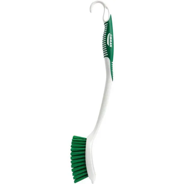 Alt view image 4 of 4 - Long Handle Scrub Brush - Item Model Number: 00010 - Ergonomic Rubber Grip Won't Slip When Wet.