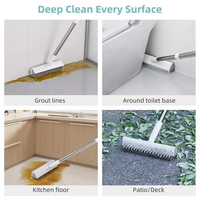 Alt view image 7 of 7 - Shower Bathtub Scrubber Brush for Cleaning with 55" Long Handle