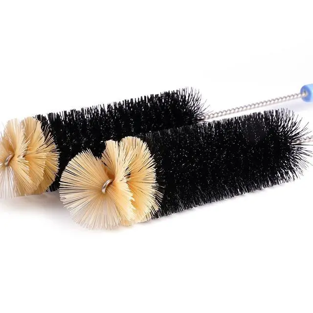 Alt view image 3 of 7 - Bottle Cleaning Brush, 17 Inches Extra Long Handle Water Bottle Brush, Flexible Bendable Cleaner for Washing Narrow Neck Bottles, Wine Decanter, Kombucha, Pipes, Beer Brewing Supplies, 2 Pack
