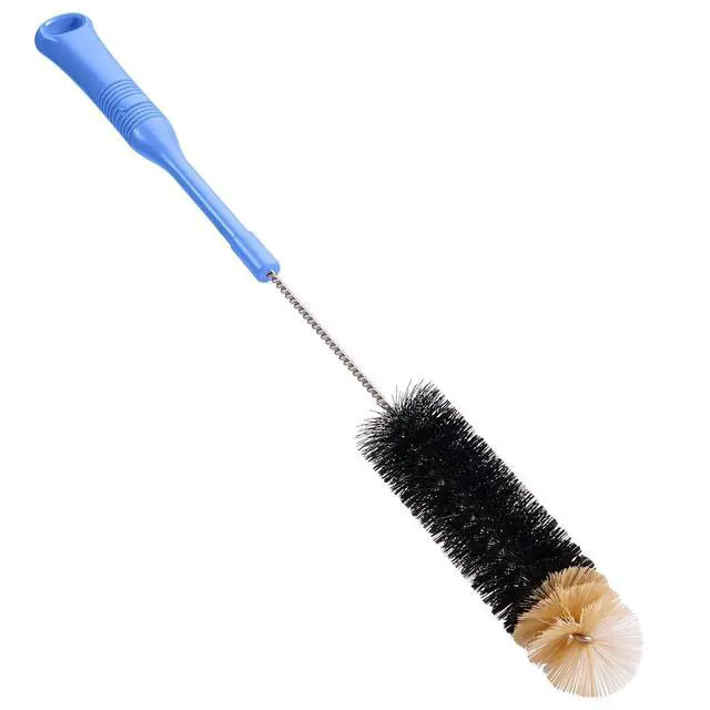 Alt view image 2 of 7 - Bottle Cleaning Brush, 17 Inches Extra Long Handle Water Bottle Brush, Flexible Bendable Cleaner for Washing Narrow Neck Bottles, Wine Decanter, Kombucha, Pipes, Beer Brewing Supplies, 2 Pack
