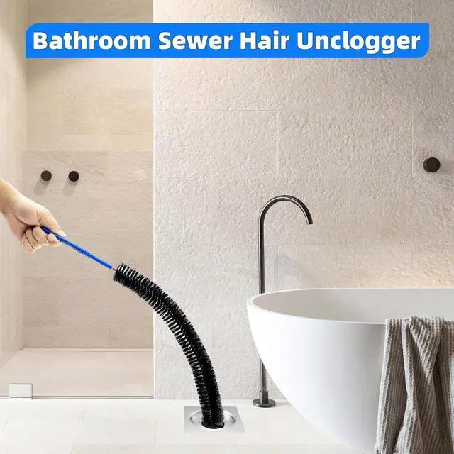 Alt view image 5 of 5 - Flexible Cleaning Tool,Bendable Sewer Drain Brush, Long Pipe Cleaner for Home Kitchen Sink, Shower and Tub Hair Clogs