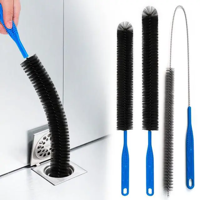 Main image of Flexible Cleaning Tool,Bendable Sewer Drain Brush, Long Pipe Cleaner for Home Kitchen Sink, Shower and Tub Hair Clogs