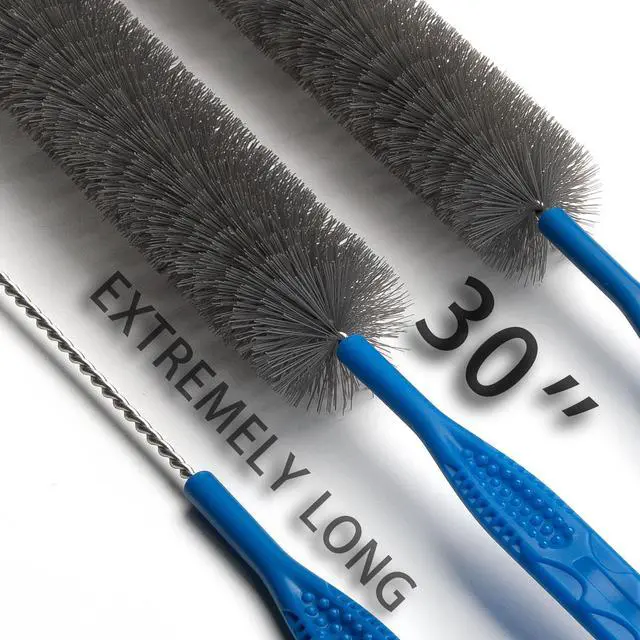 Alt view image 5 of 6 - Refrigerator Coil Cleaning BrushSewer Set Brush Clog Remover,for Toilet, Kitchen Sink, Sewer, Bathroom Bathtub Hair Clogging Cleaning ToolLong Drain Brush