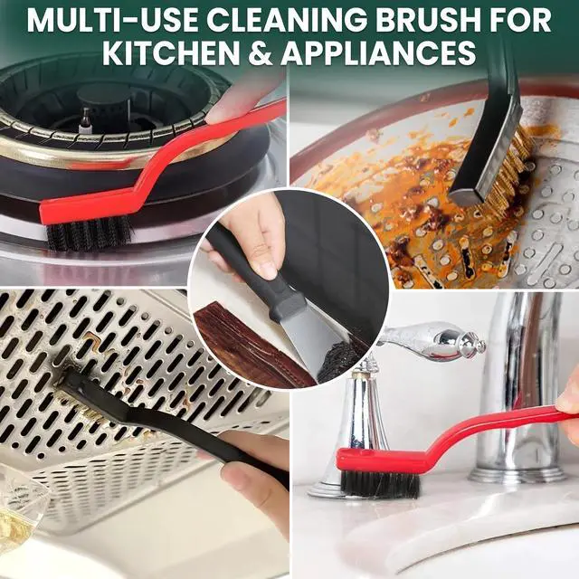 Alt view image 5 of 7 - 14 Pcs Crevice Cleaning Brush Set Hard Bristle Cleaning Tools for Grout, Tile Floors, Gaps & Narrow Spaces Multi-Purpose Grout Scrub Brush for Cleaning Bathroom, Shower, Window Tracks, Kitchen