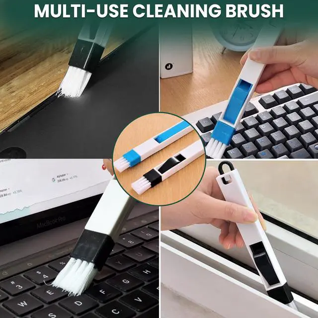 Alt view image 7 of 7 - 14 Pcs Crevice Cleaning Brush Set Hard Bristle Cleaning Tools for Grout, Tile Floors, Gaps & Narrow Spaces Multi-Purpose Grout Scrub Brush for Cleaning Bathroom, Shower, Window Tracks, Kitchen