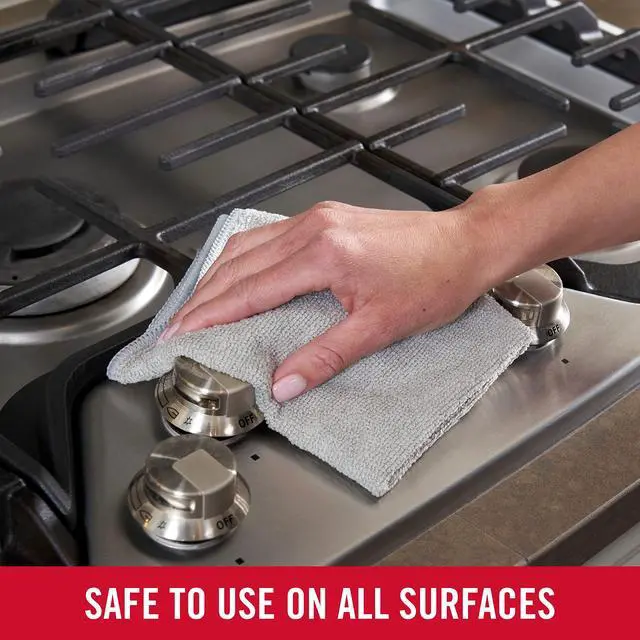 Alt view image 7 of 7 - All Purpose Microfiber Cleaning Cloth Towels, 50 Pack, 12"x12", Non-Scratch, Reusable/Washable for Cleaning/Wiping/Polishing for Home/Kitchen/Car