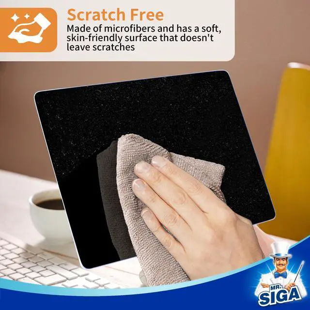Alt view image 5 of 7 - Microfiber Cleaning Cloths, Streak Free Microfiber Towels, 12 Pack