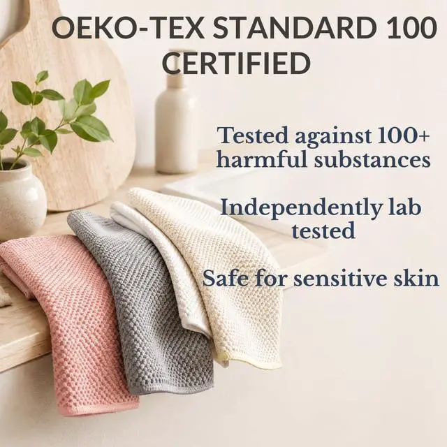 Alt view image 5 of 7 - Non-Toxic Microfiber Kitchen Cleaning Cloths, 6 Pack, 12 x 12 in
