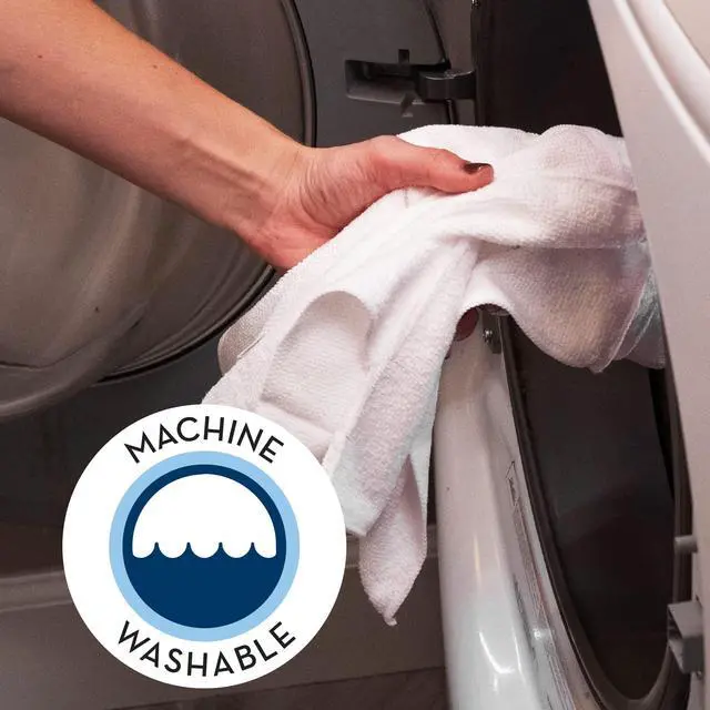 Alt view image 5 of 6 - Microfiber Cleaning Cloth, 50 Pack, 11.5" x 11.5", White