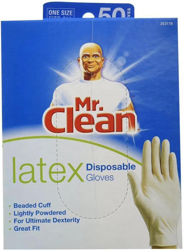 Main image of Disposable Latex Glove, 50 Count