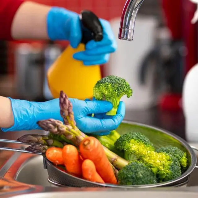 Alt view image 3 of 6 - Nitrile Disposable Gloves,4mil-100 Count,Gloves Disposable Latex Free,Powder Free for Cooking,Household,Food safe