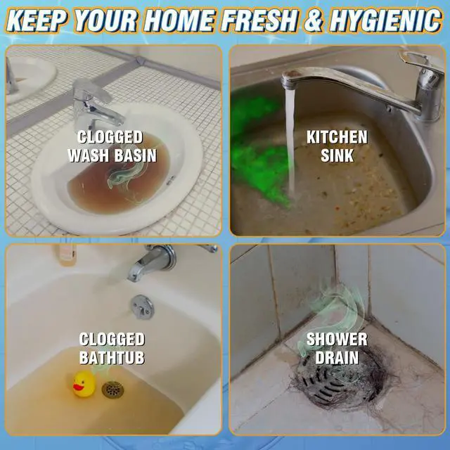 Alt view image 4 of 6 - Smelly Sink and Drain Cleaner, 25 Pack Drain Cleaner Tablets Effervescent Tablets, Quickly Eliminates Odors, Drains Smell Eliminator for Sewer, Toilet and Septic Tank, Sink Smell Eliminator
