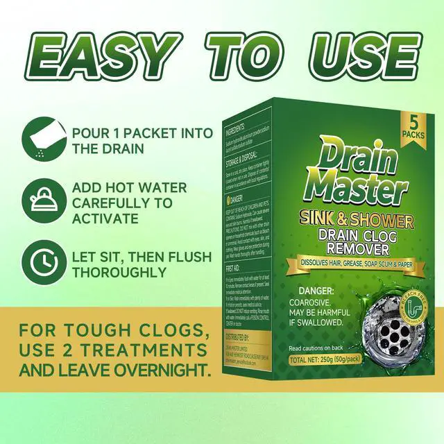 Alt view image 5 of 7 - Cleaner Hair Clog Remover, Drain Opener Deodorizer for Sink & Shower