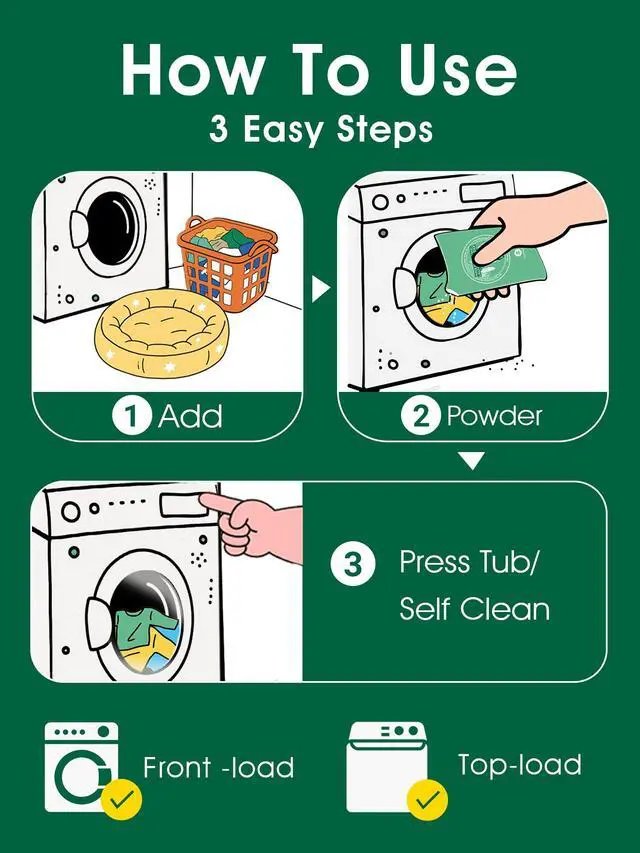Alt view image 5 of 7 - Pet Hair Remover for Laundry - Dog & Cat, Powder Detergent, 2 Sachets
