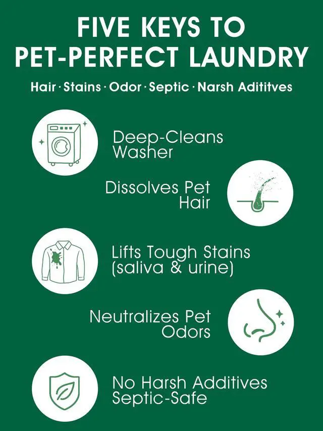 Alt view image 3 of 7 - Pet Hair Remover for Laundry - Dog & Cat, Powder Detergent, 2 Sachets