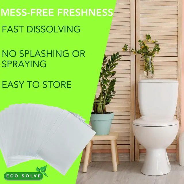 Alt view image 6 of 7 - Toilet Bowl Cleaner Strips 60 Count, Unscented Eco-friendly, Non-toxic, Septic Safe, Removes Odors & Stains, Plastic-free, Natural Toilet Bowl Cleaner for Quick and Easy Cleaning