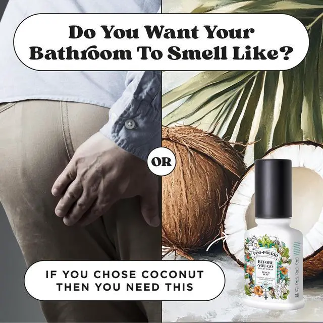 Alt view image 5 of 7 - Before-You-Go Toilet Spray, Beach Bum, 2 Fl Oz, Up to 100 Uses, Bathroom Odor Deodorizer with Essential Oils for Home or Work, Travel Essentials, TSA Approved Size, Coconut, Orchid Scent