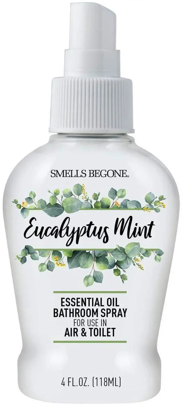 Main image of 4 oz Essential Oil Bathroom Spray - Instantly Eliminate Toilet & Bathroom Odors - Air Freshener Made with Essential Oils (Eucalyptus Mint)