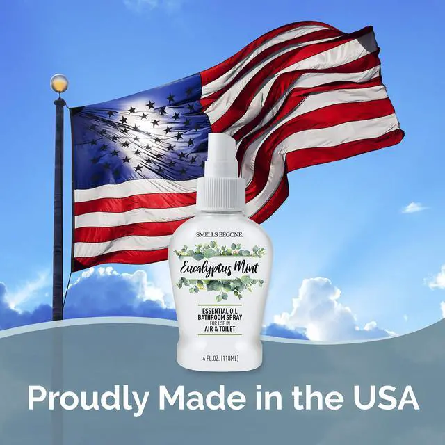 Alt view image 4 of 4 - 4 oz Essential Oil Bathroom Spray - Instantly Eliminate Toilet & Bathroom Odors - Air Freshener Made with Essential Oils (Eucalyptus Mint)