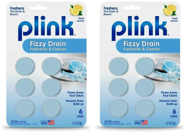 Main image of Fizzy Drain Cleaner, 6 Count (Pack of 2), Lemon Scent