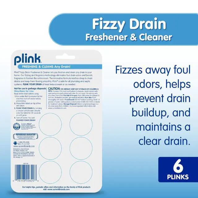 Alt view image 2 of 6 - Fizzy Drain Cleaner, 6 Count (Pack of 2), Lemon Scent