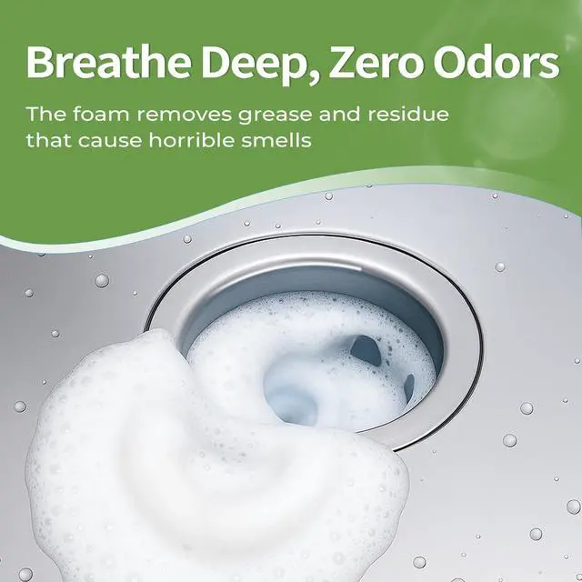 Alt view image 4 of 7 - Garbage Disposal Cleaner and Deodorizer Tablets 20g 1 Year Supply Citrus Foaming Tablets for Garbage Disposal,12 Pack Citrus Scent