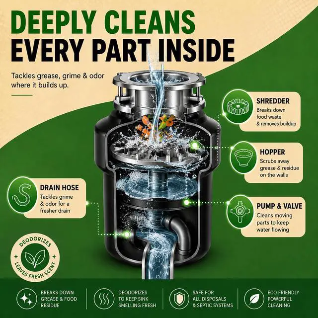 Alt view image 3 of 7 - Garbage Disposal Cleaner & Deodorizer Tablets, 12 XL Tablets
