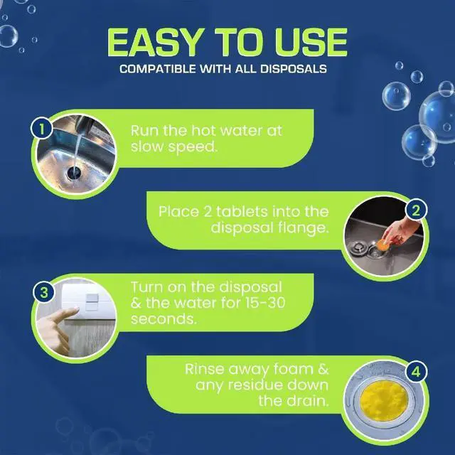 Alt view image 3 of 6 - Garbage Disposal Cleaner Tablets, Fresh Ocean, 15g, 24 Pack