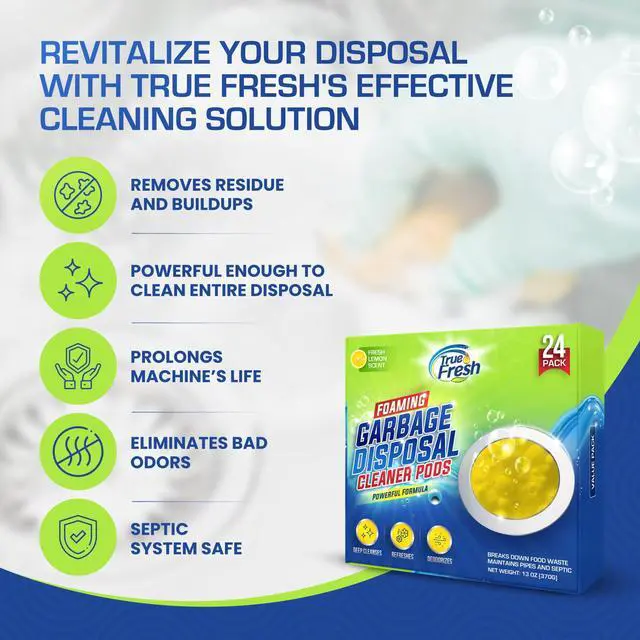 Alt view image 4 of 6 - Garbage Disposal Cleaner Tablets, Fresh Ocean, 15g, 24 Pack