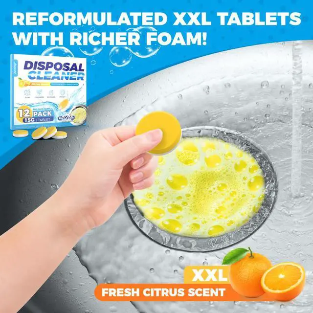 Alt view image 3 of 6 - Garbage Disposal Cleaner Deodorizer Tablets, 12 Count, 6 Month Supply