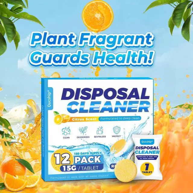 Alt view image 6 of 6 - Garbage Disposal Cleaner Deodorizer Tablets, 12 Count, 6 Month Supply