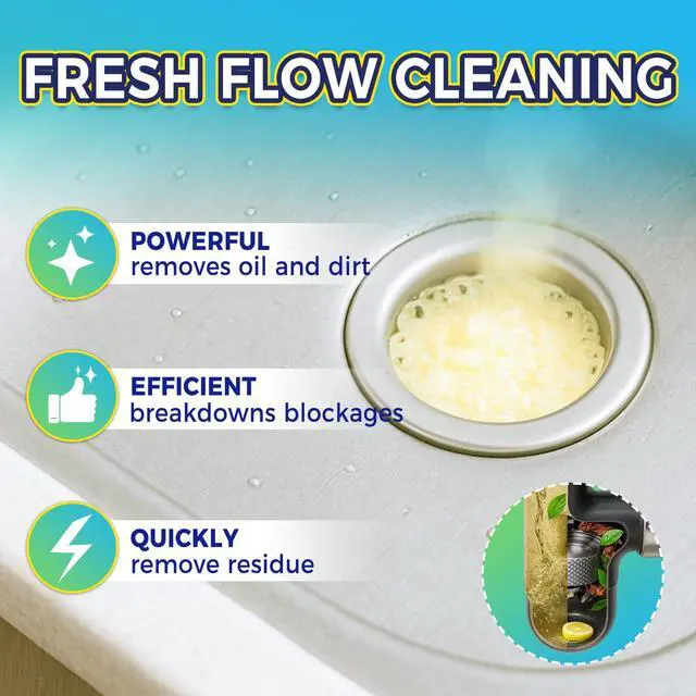 Alt view image 4 of 7 - Disposal Cleaner Tablets 25 Pack, 1 Year Supply Sink and Drain Cleaner, Deodorizer Tablets Remove Odor-Causing Residues, Garbage Disposal Cleaner For House, Kitchen, Bathroom Drain Cleaning Care