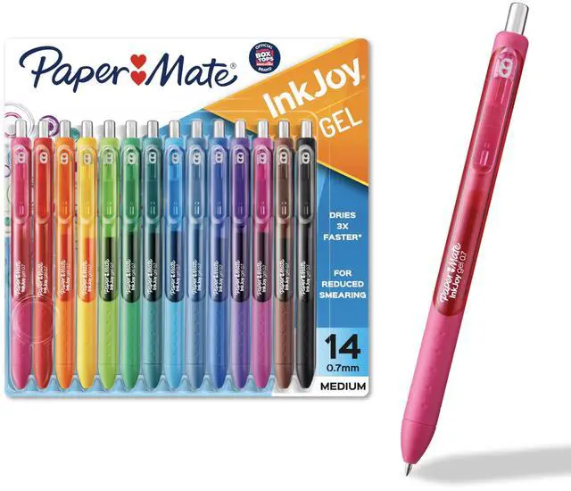 Main image of InkJoy Gel Pens, Assorted, Medium Point (0.7mm), 14 Count - Smooth Writing, Back to School, Teacher Supplies, Journaling, Note-Taking, Doodling