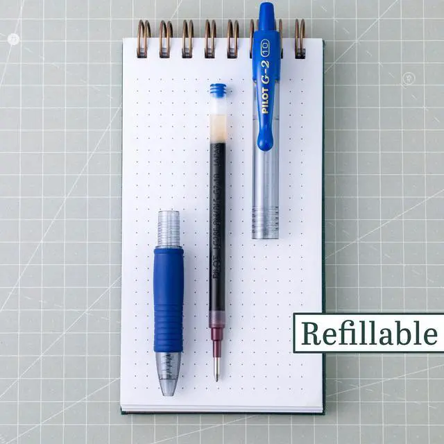 Alt view image 3 of 7 - G2 Premium Gel Roller Pens, Bold Point 1 mm, Blue Ink Pens Bold Point, Pack of 12 - Ideal for School, Journaling, and Office Writing