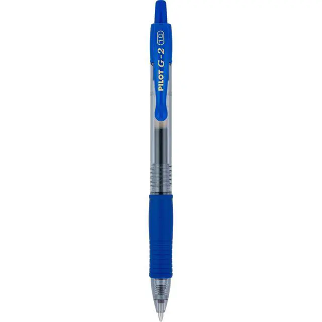 Alt view image 5 of 7 - G2 Premium Gel Roller Pens, Bold Point 1 mm, Blue Ink Pens Bold Point, Pack of 12 - Ideal for School, Journaling, and Office Writing