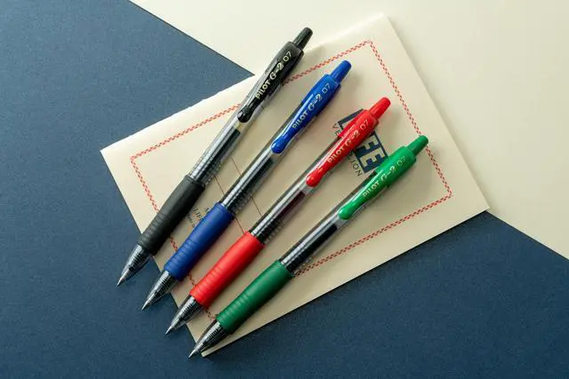 Alt view image 7 of 7 - G2 Pens, Premium Refillable And Retractable Gel Ink Pens Fine Point 0.7mm, Assorted Colors, 5-Pack