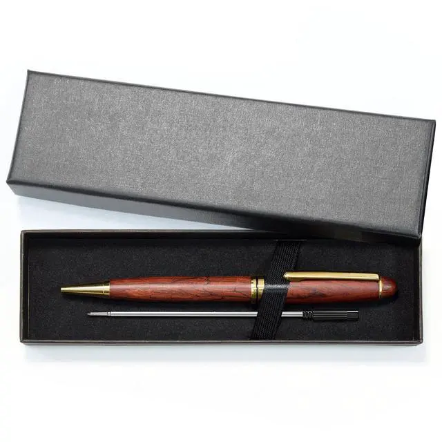 Alt view image 7 of 7 - Wood Ballpoint Pens Gift Set - Luxury Wooden Pens for Men Women