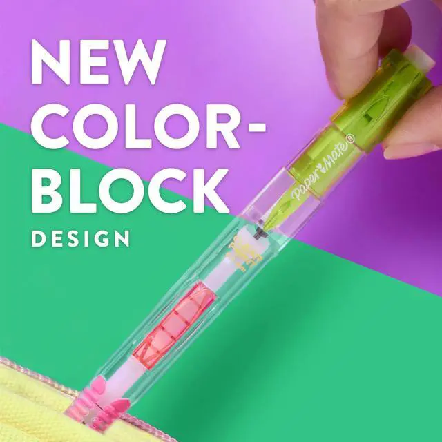 Alt view image 3 of 7 - Clearpoint Mechanical Pencil, Break-Resistant, Color Block Edition, HB #2 Lead (0.7mm), 6 Count