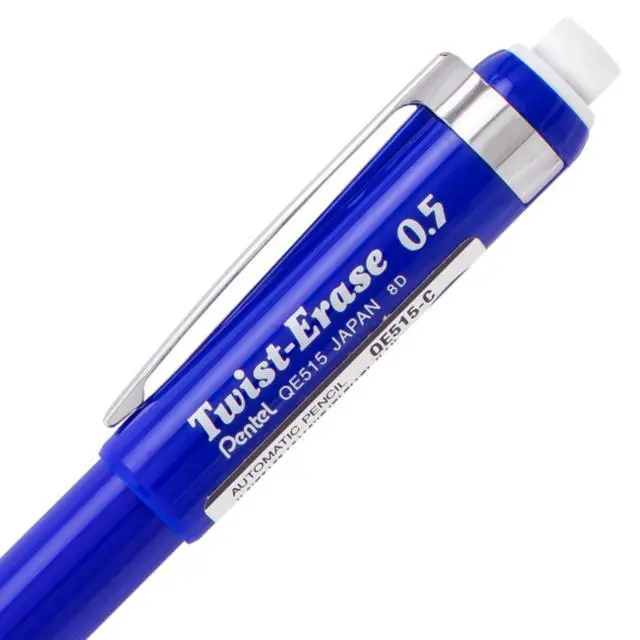 Alt view image 4 of 7 - Twist Erase III Premium Mechanical Pencil 0.5mm 4 pack Assorted Barrels (1 each Black, Blue, Green, Violet)