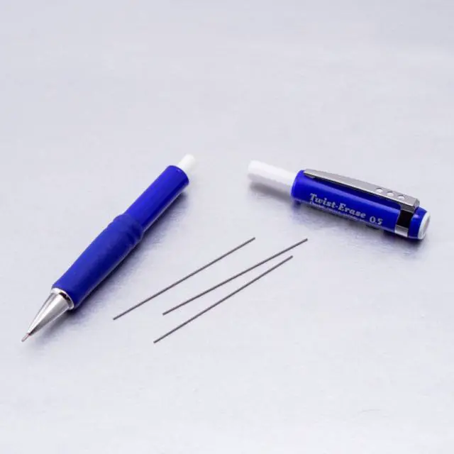 Alt view image 5 of 7 - Twist Erase III Premium Mechanical Pencil 0.5mm 4 pack Assorted Barrels (1 each Black, Blue, Green, Violet)