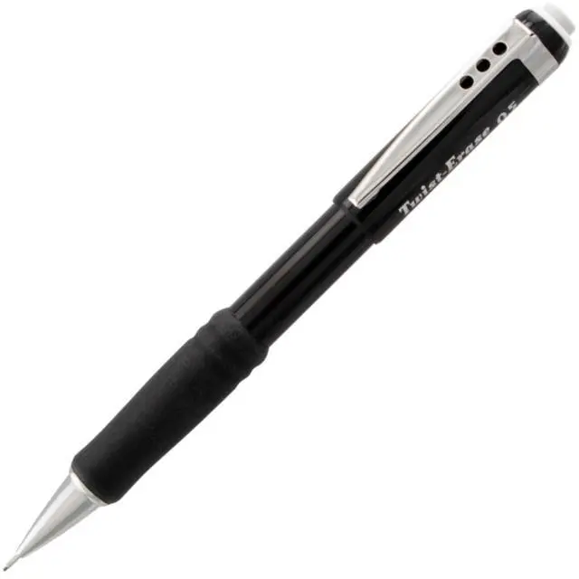 Alt view image 7 of 7 - Twist Erase III Premium Mechanical Pencil 0.5mm 4 pack Assorted Barrels (1 each Black, Blue, Green, Violet)