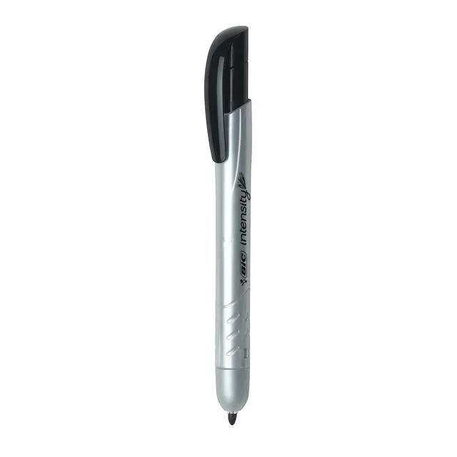 Alt view image 5 of 5 - Intensity Retractable Permanent Markers, Fine Bullet Tip, Black, 12-Count Pack, Permanent Markers for Teachers and Office Supplies