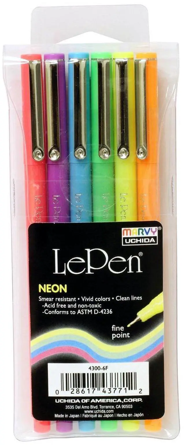 Main image of 4300-6F 6 Piece Le Neon Pen, Set