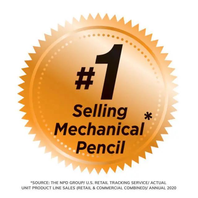 Alt view image 4 of 7 - Xtra-Smooth Mechanical Pencils with Erasers, Medium Point (0.7mm), 12-Count Pack, Bulk Mechanical Pencils for School or Office Supplies