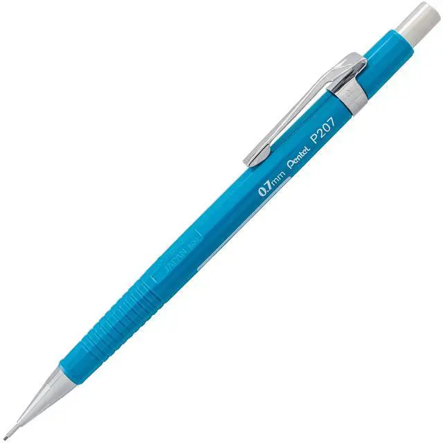Alt view image 2 of 7 - Sharp Automatic Pencil, (0.7mm), Blue Barrels, Pack of 2 (P207BP2-K6)