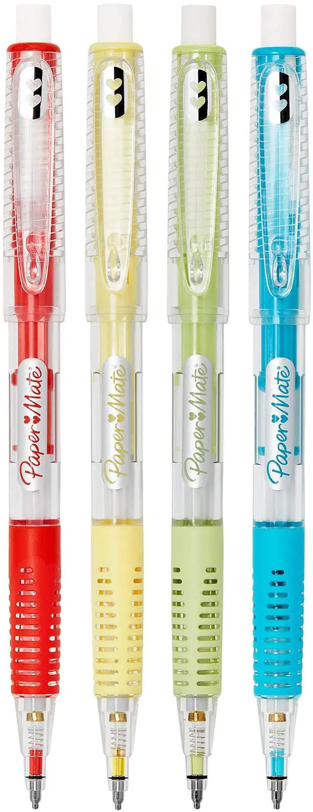 Alt view image 2 of 7 - Clearpoint Mechanical Pencils, 0.7mm Break-Resistant HB #2 Lead, Assorted Barrel Colors, 4 Count - Back to School, Writing Supplies, Note-Taking