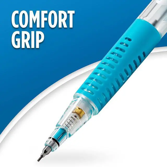 Alt view image 5 of 7 - Clearpoint Mechanical Pencils, 0.7mm Break-Resistant HB #2 Lead, Assorted Barrel Colors, 4 Count - Back to School, Writing Supplies, Note-Taking